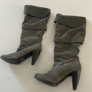 Steve Madden Dakotah Knee High Boots Black Round Toe